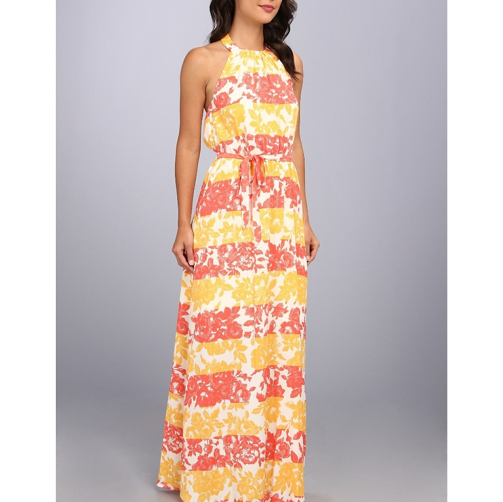 NWT Jessica Simpson chiffon floral maxi dress …